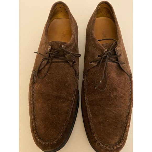 Peter Millar Crowders Suede Lace Up Shoes 12M Casual Non-Slip Comfort Slip-On - Picture 11 of 14